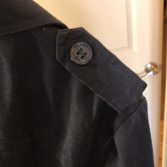 Navy blue Zara men’s raincoat - Long Jacket - Picture 6 of 12